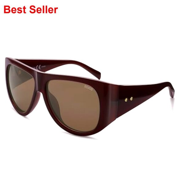 Vintage Oversized Aviator Polarized Sunglasses with UV Protection main image 6